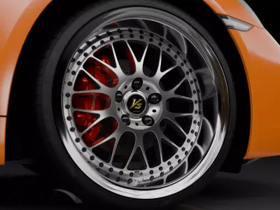 WORK VS-XX Wheel Low-poly 3D model