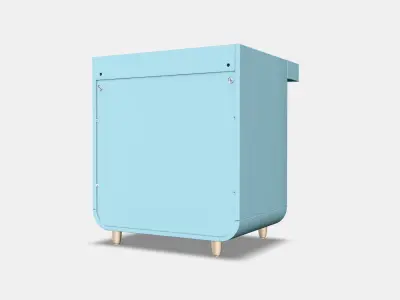 MYLLRA changing table with drawers 3D model