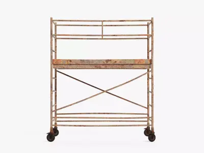 -Old Scaffolding V1- 3D model