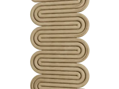  Thehighkey Horizonal Birch Plywood Carving Wall Decoration Model 