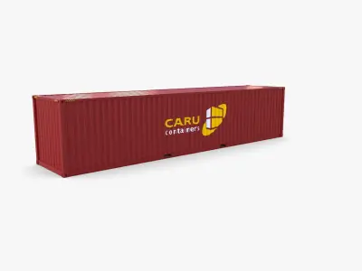 40ft Shipping Container Caru v2 3D model