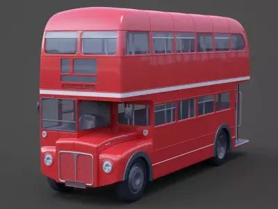 Double Decker Bus 3D model purchase