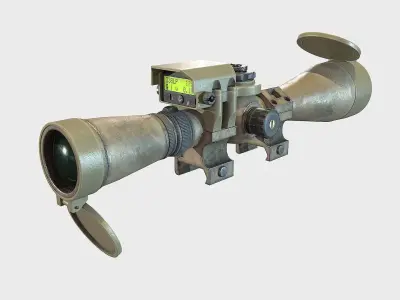 Optical Scope 101 Low-poly 3D model