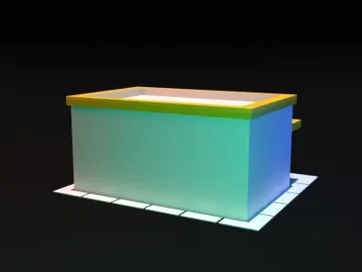 Small convenience store 3D model