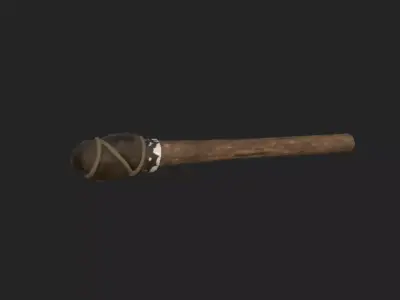 Torch 3D Model 001 Low-poly 3D model