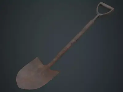 Shovel 1C Low-poly 3D model