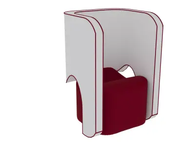 Privacy chair 3D model