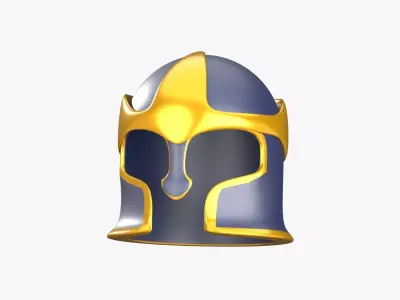 Ancient Helmet 3D Illustration 3D model