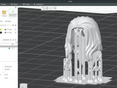 Custom3Dprint Minifigure Accessory - Minifigure Hair S2 - 075 3D print model