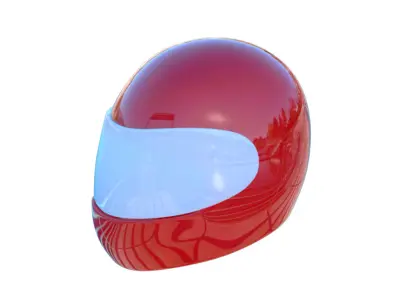 Bike Helmet 3D model shop