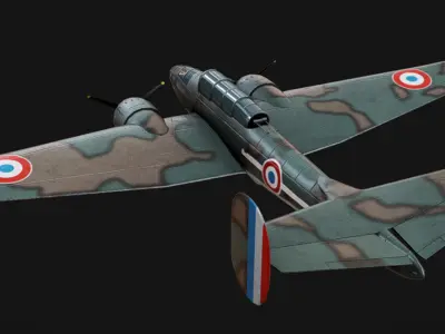 Bloch MB 174 Low-poly 3D model