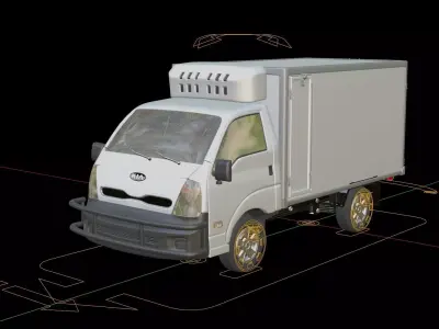 Kia K2700 Sebenza Box Truck 3D model
