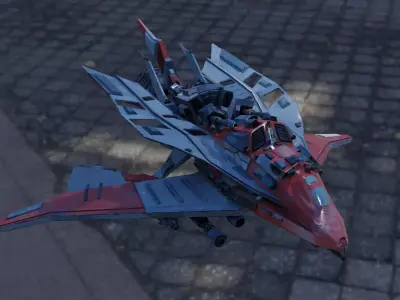 N195 Aircraft Free low-poly 3D model