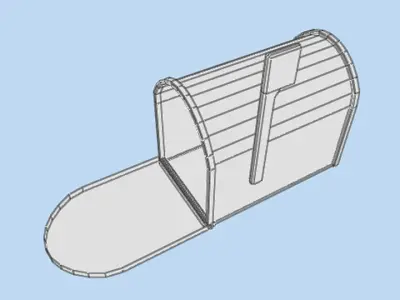 Mailbox - Type 2 3D model