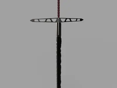 Long sword - refined 3D model