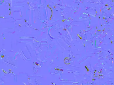 Brown Pistol 3D model buy