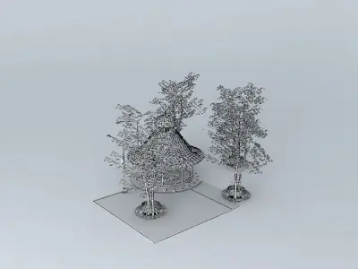 Gazebo Dome construction Free 3D model