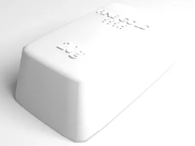 Goldbar 20gram 3D model