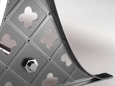 Quatre dining table in the industrial style 3D model