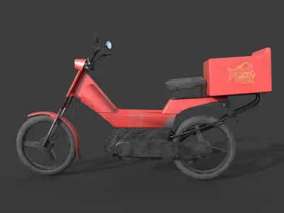LOW POLY BIKE   Low-poly 3D model