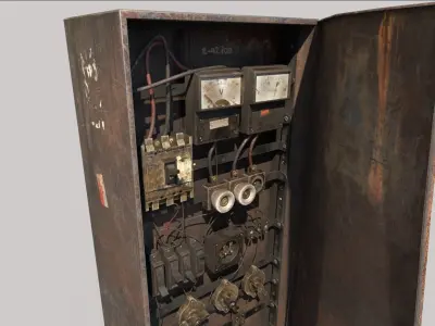 Old Fuse Box 3D model