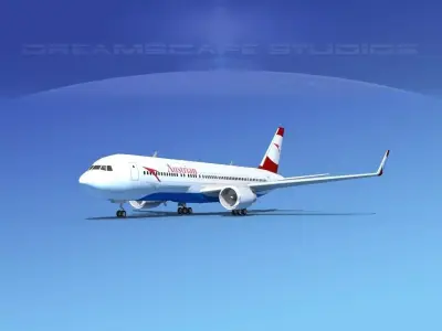Boeing 767-300 Austrian 3D model