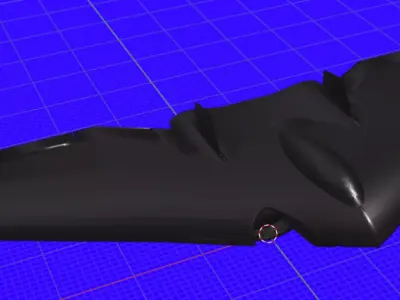 aeroplane Low-poly 3D model