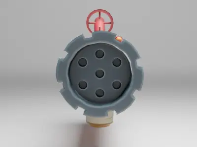 Slime Gun Low-poly 3D model