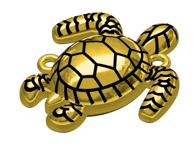 Small and Simple Turtle Pendant 3D print model