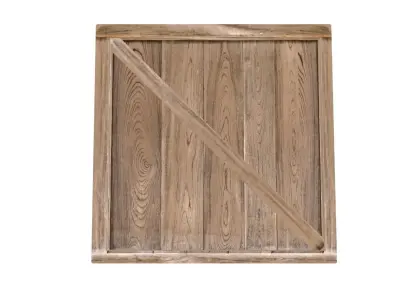 Wood Crate Low Poly Low-poly 3D model