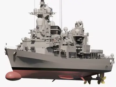 NAVY FRIGATE 3D model