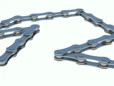 Bicycle chain 3D model purchase