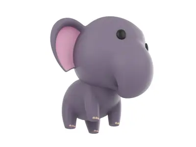 Character052 Elephant 3D model