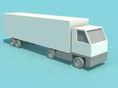 Lowpoly truck Low-poly 3D model by rgbsandman from CGTrader