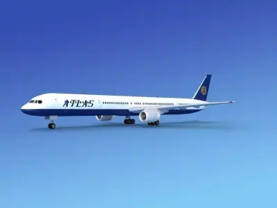 Boeing 757-300 Atlas Air  3D model