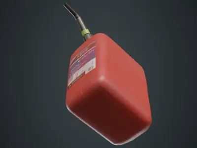 Fuel Can 6B Low-poly 3D model