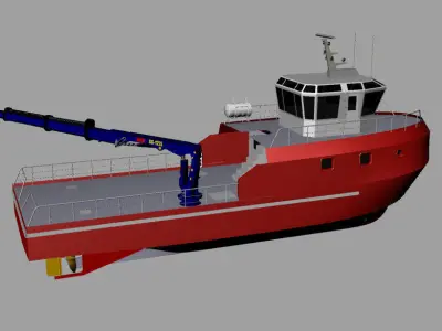 Fishing Vessel 3D model