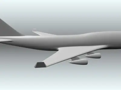 Boeing 747-400 Free low-poly 3D model