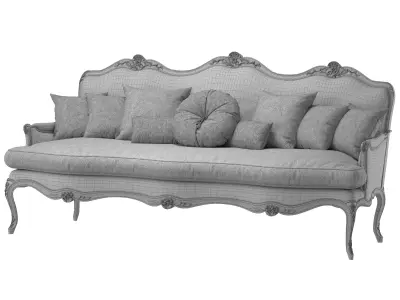 antique louis sofa art 245 3D model