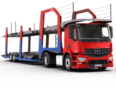 Mercedes Antos Car Transporter 3D model