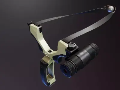 Tactical Slingshot Low-poly 3D model