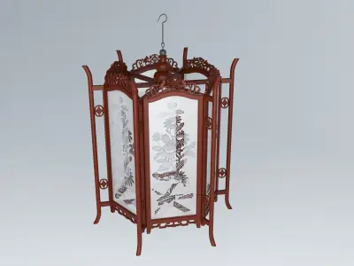 DAISY GLASS LANTERN 3D model