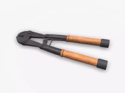 Vintage Wire Cutter Low-poly PBR Low-poly 3D model