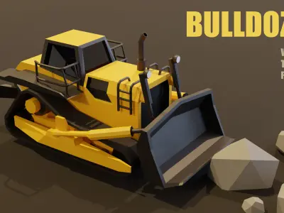 Builder Asset  Low-poly 3D model