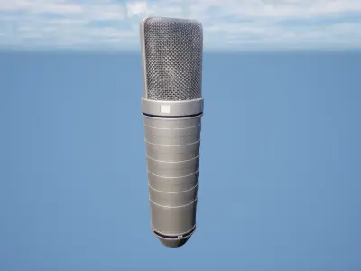 High Quality Studio Microphone - NewmannU87 3D model