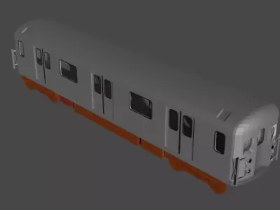 R62A Train Free 3D model