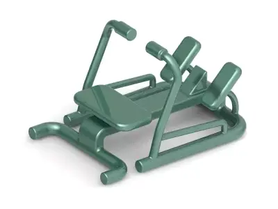 Stylish Gym Rowing Machine 3D print model