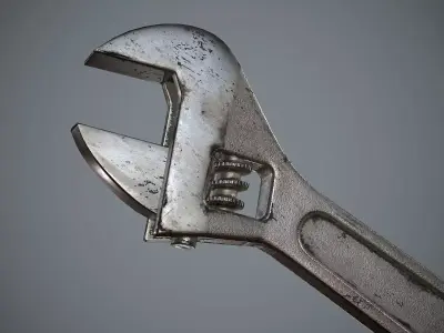 Wrench Low-poly 3D model