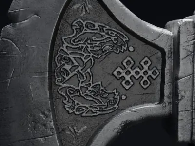 Double Axe - A Realistic and Reliable Game-Ready  Low-poly 3D model