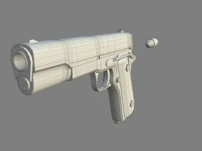 Pistol Colt M1911  3D model